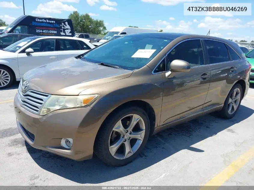 2011 Toyota Venza Base V6 VIN: 4T3ZK3BB8BU046269 Lot: 42621722