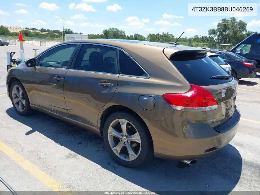 2011 Toyota Venza Base V6 VIN: 4T3ZK3BB8BU046269 Lot: 42621722