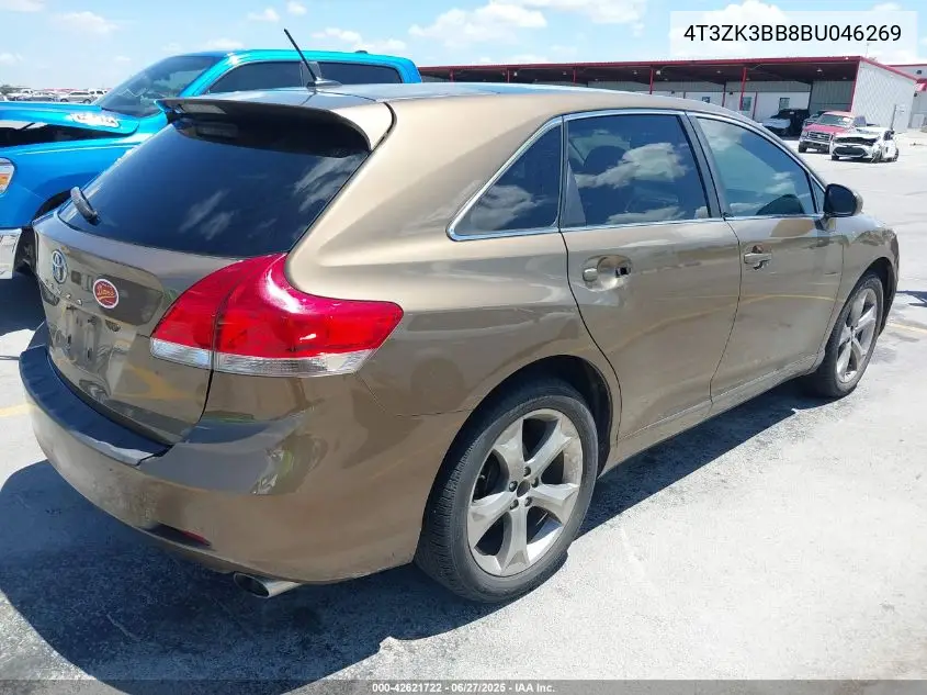 2011 Toyota Venza Base V6 VIN: 4T3ZK3BB8BU046269 Lot: 42621722