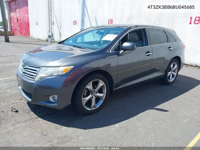 2011 Toyota Venza Base V6 VIN: 4T3ZK3BB6BU045685 Lot: 42652892