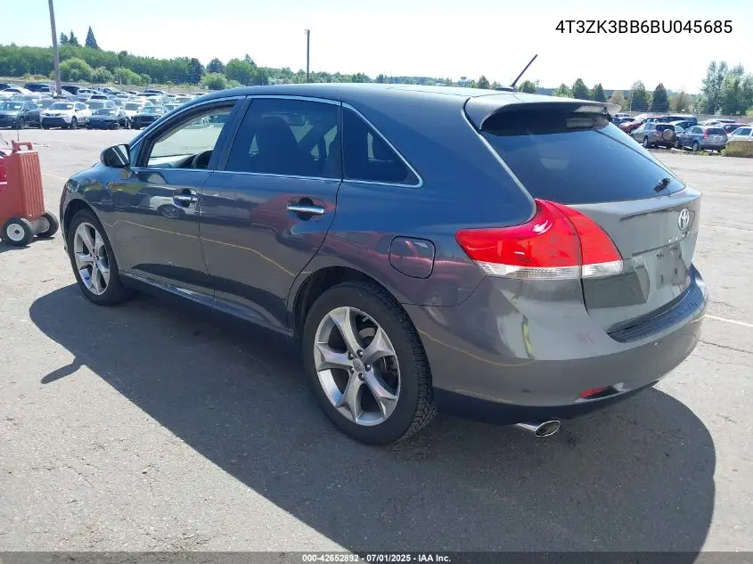 2011 Toyota Venza Base V6 VIN: 4T3ZK3BB6BU045685 Lot: 42652892