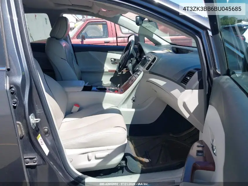 2011 Toyota Venza Base V6 VIN: 4T3ZK3BB6BU045685 Lot: 42652892