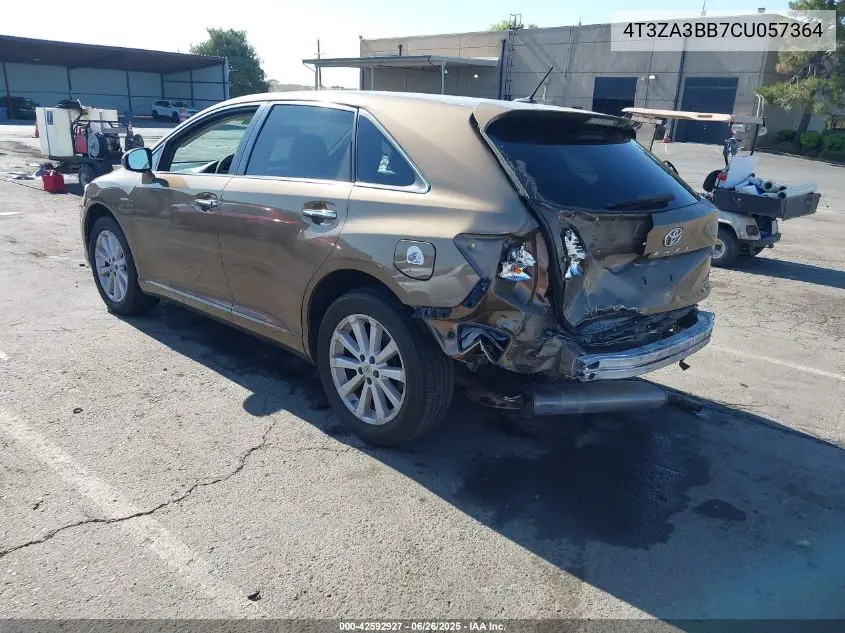2012 Toyota Venza Xle VIN: 4T3ZA3BB7CU057364 Lot: 42592927
