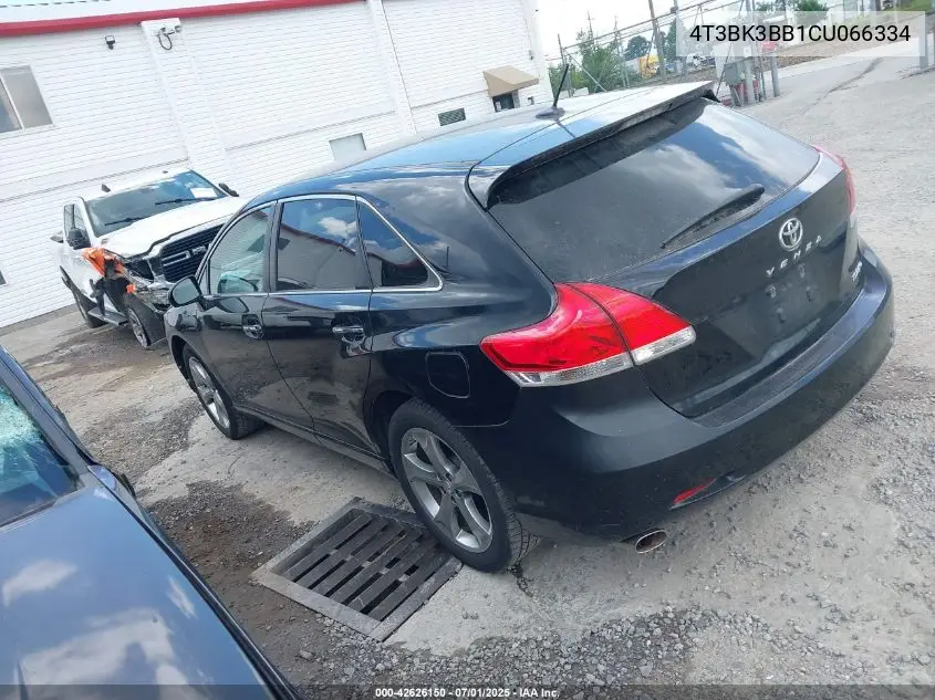 2012 Toyota Venza Xle V6 VIN: 4T3BK3BB1CU066334 Lot: 42626150
