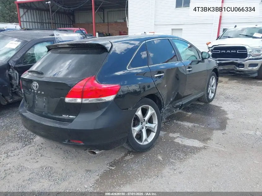 2012 Toyota Venza Xle V6 VIN: 4T3BK3BB1CU066334 Lot: 42626150