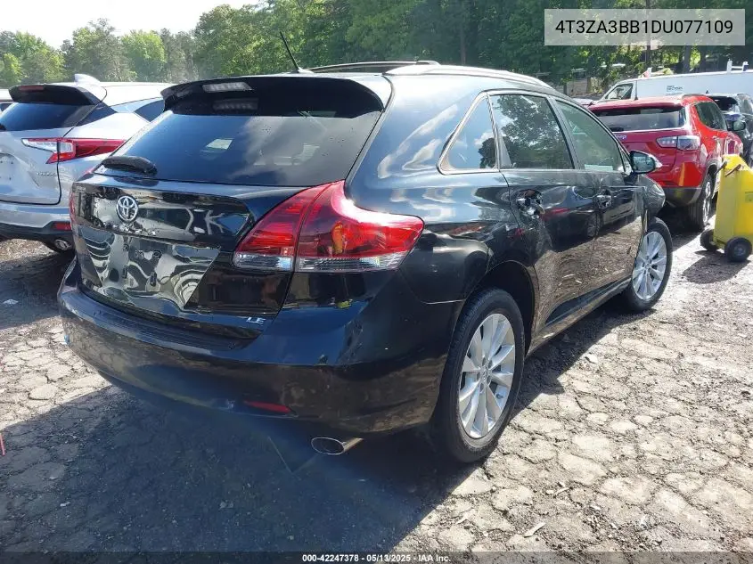 2013 Toyota Venza Le VIN: 4T3ZA3BB1DU077109 Lot: 42247378