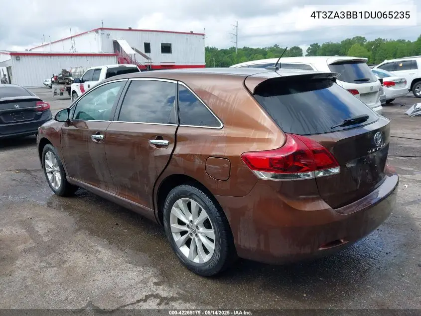 2013 Toyota Venza Le VIN: 4T3ZA3BB1DU065235 Lot: 42265179