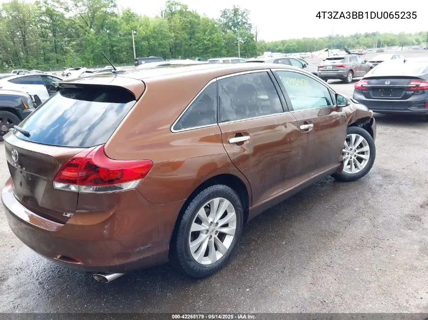 2013 Toyota Venza Le VIN: 4T3ZA3BB1DU065235 Lot: 42265179