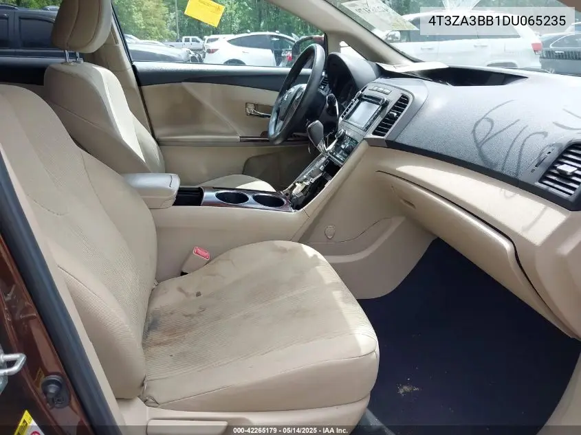 2013 Toyota Venza Le VIN: 4T3ZA3BB1DU065235 Lot: 42265179