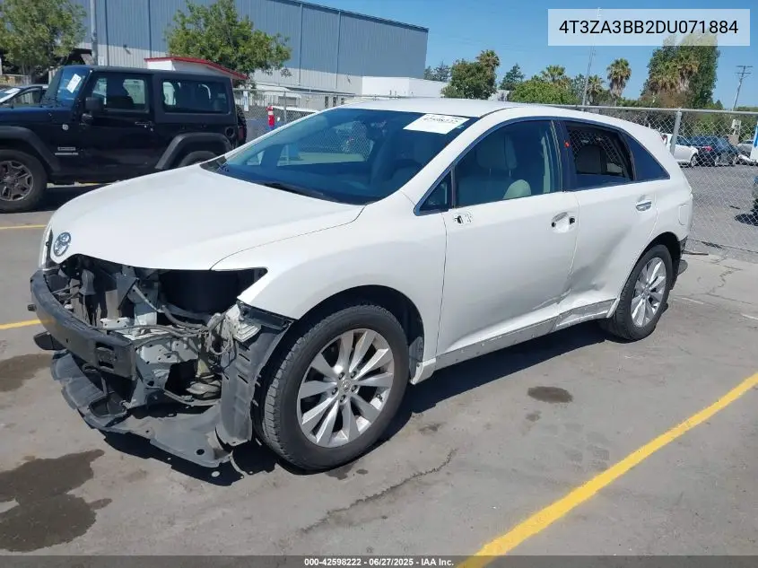 2013 Toyota Venza Xle VIN: 4T3ZA3BB2DU071884 Lot: 42598222