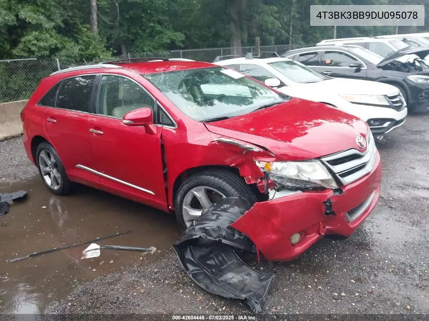 2013 Toyota Venza Le/Xle/Limited VIN: 4T3BK3BB9DU095078 Lot: 42604446