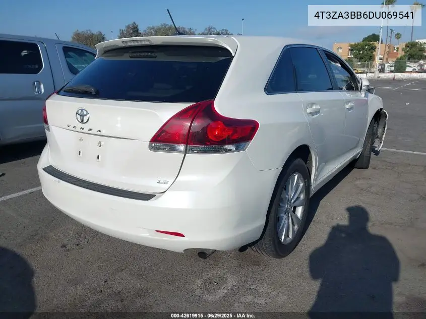 2013 Toyota Venza Le VIN: 4T3ZA3BB6DU069541 Lot: 42619915