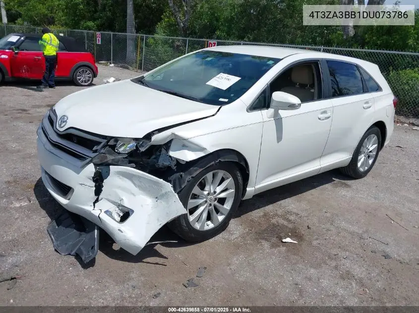 2013 Toyota Venza Le VIN: 4T3ZA3BB1DU073786 Lot: 42639858