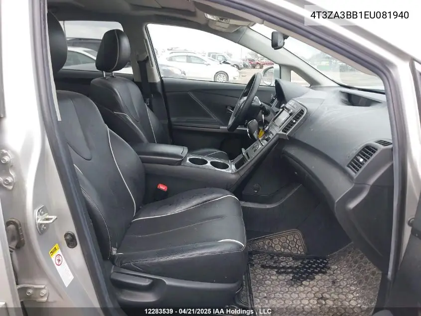 2014 Toyota Venza VIN: 4T3ZA3BB1EU081940 Lot: 12283539