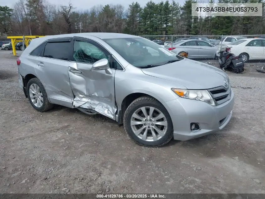 2014 Toyota Venza Le VIN: 4T3BA3BB4EU053793 Lot: 41829786