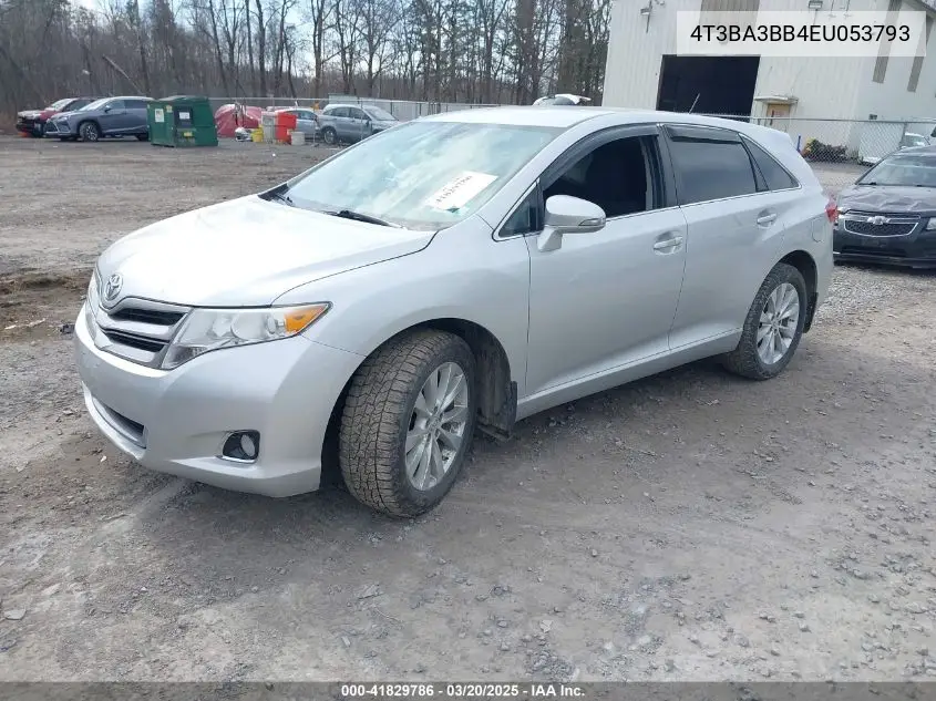 2014 Toyota Venza Le VIN: 4T3BA3BB4EU053793 Lot: 41829786