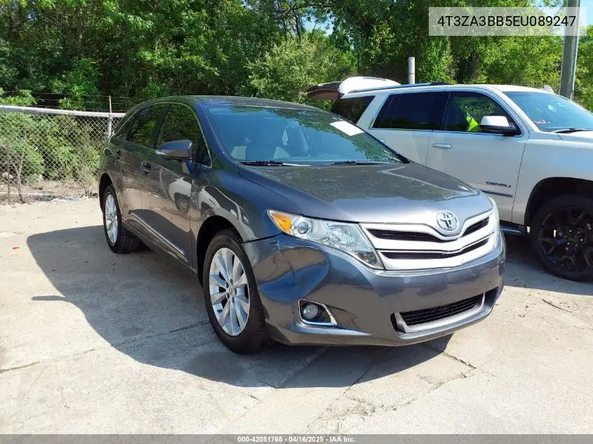2014 Toyota Venza Le VIN: 4T3ZA3BB5EU089247 Lot: 42264081
