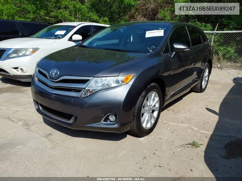 2014 Toyota Venza Le VIN: 4T3ZA3BB5EU089247 Lot: 42264081