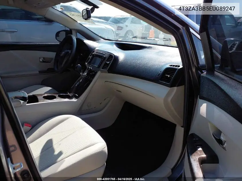 2014 Toyota Venza Le VIN: 4T3ZA3BB5EU089247 Lot: 42264081