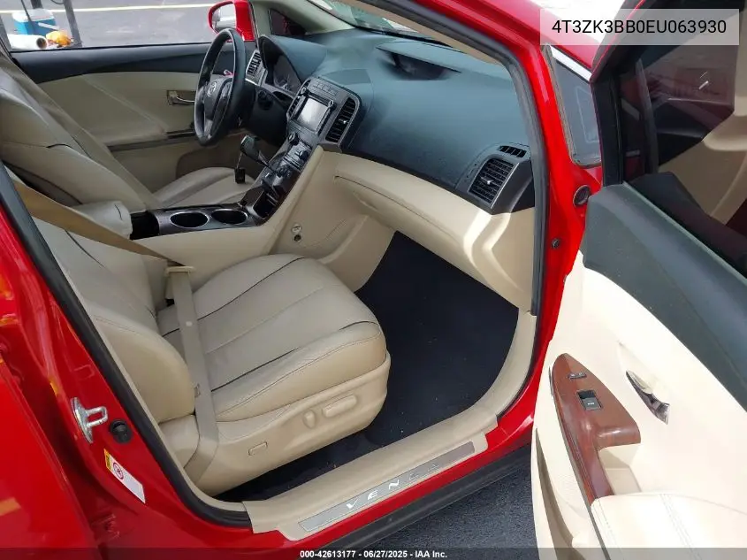 2014 Toyota Venza Xle V6 VIN: 4T3ZK3BB0EU063930 Lot: 42613177