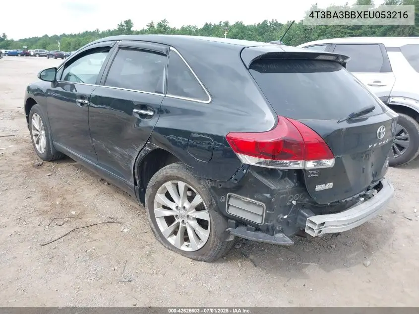 2014 Toyota Venza Xle VIN: 4T3BA3BBXEU053216 Lot: 42626603