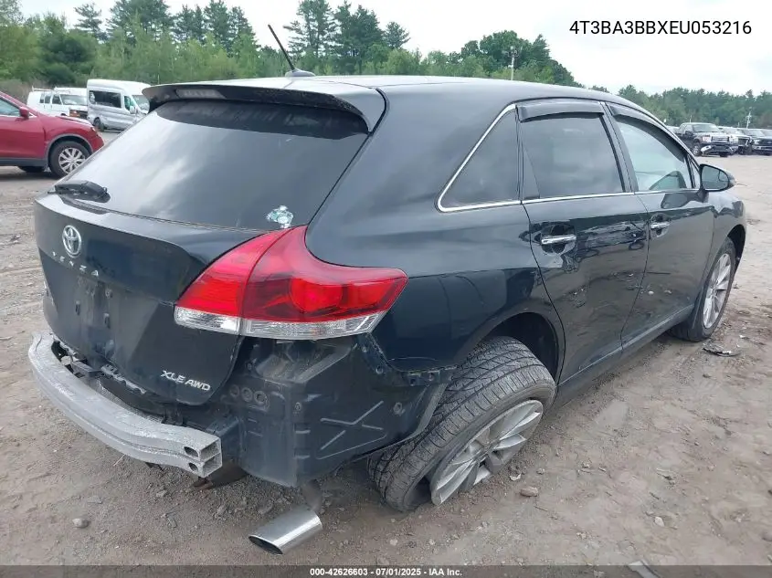 2014 Toyota Venza Xle VIN: 4T3BA3BBXEU053216 Lot: 42626603