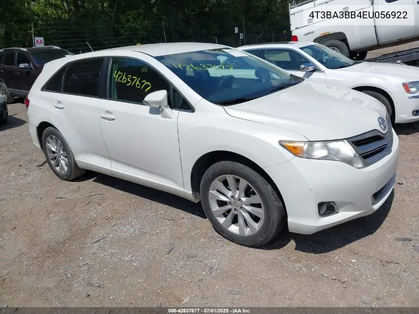 2014 Toyota Venza Le VIN: 4T3BA3BB4EU056922 Lot: 42637677