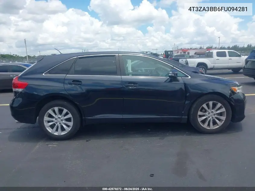 2015 Toyota Venza Le VIN: 4T3ZA3BB6FU094281 Lot: 42578272