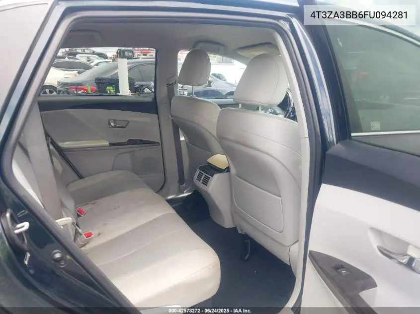 2015 Toyota Venza Le VIN: 4T3ZA3BB6FU094281 Lot: 42578272