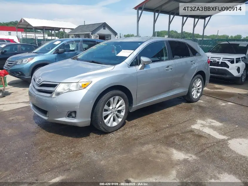 2015 Toyota Venza Le VIN: 4T3ZA3BBXFU090914 Lot: 42619109