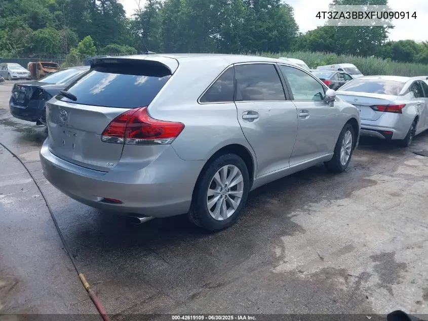 2015 Toyota Venza Le VIN: 4T3ZA3BBXFU090914 Lot: 42619109