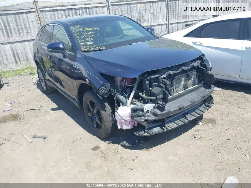 2021 Toyota Venza Le/Xle/Limited VIN: JTEAAAAH8MJ014719 Lot: 12315604