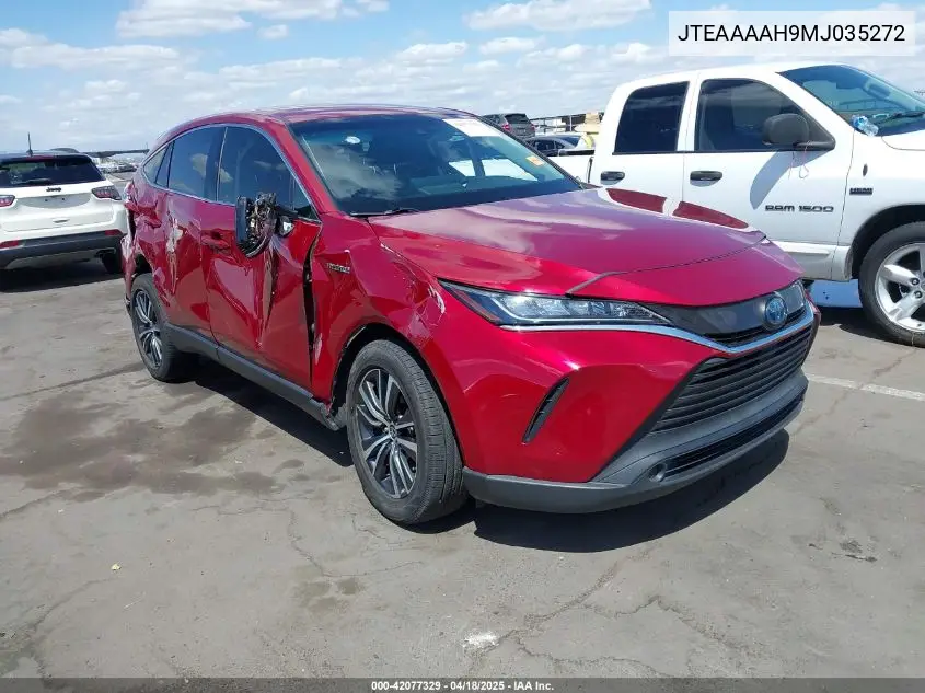 2021 Toyota Venza Le VIN: JTEAAAAH9MJ035272 Lot: 42077329