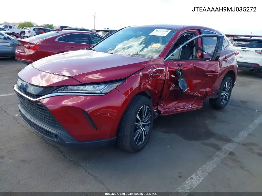 2021 Toyota Venza Le VIN: JTEAAAAH9MJ035272 Lot: 42077329