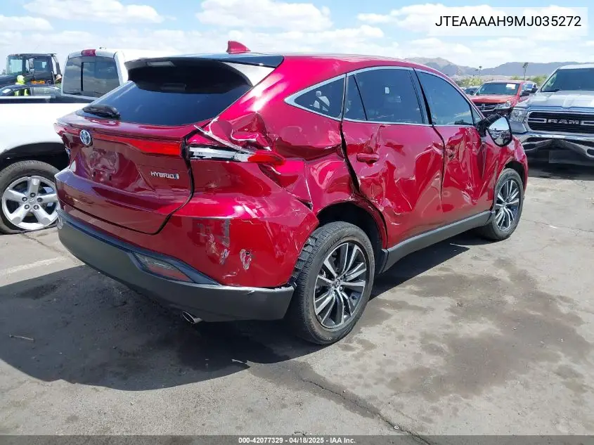 2021 Toyota Venza Le VIN: JTEAAAAH9MJ035272 Lot: 42077329