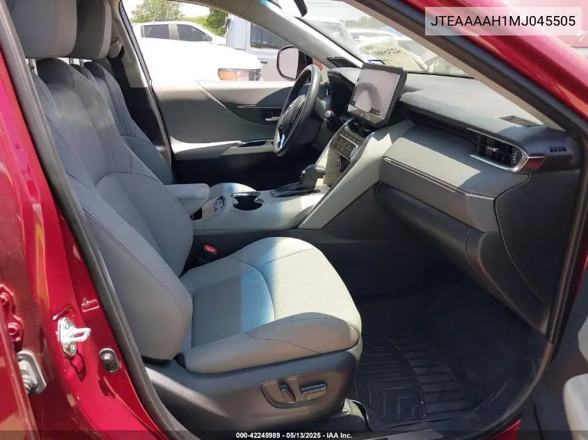 2021 Toyota Venza Xle VIN: JTEAAAAH1MJ045505 Lot: 42245989