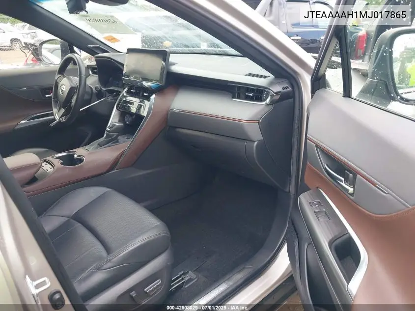 2021 Toyota Venza Limited VIN: JTEAAAAH1MJ017865 Lot: 42608029