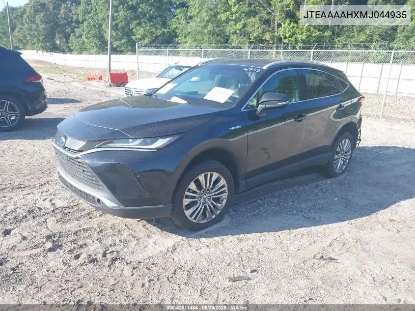 2021 Toyota Venza Xle VIN: JTEAAAAHXMJ044935 Lot: 42611484