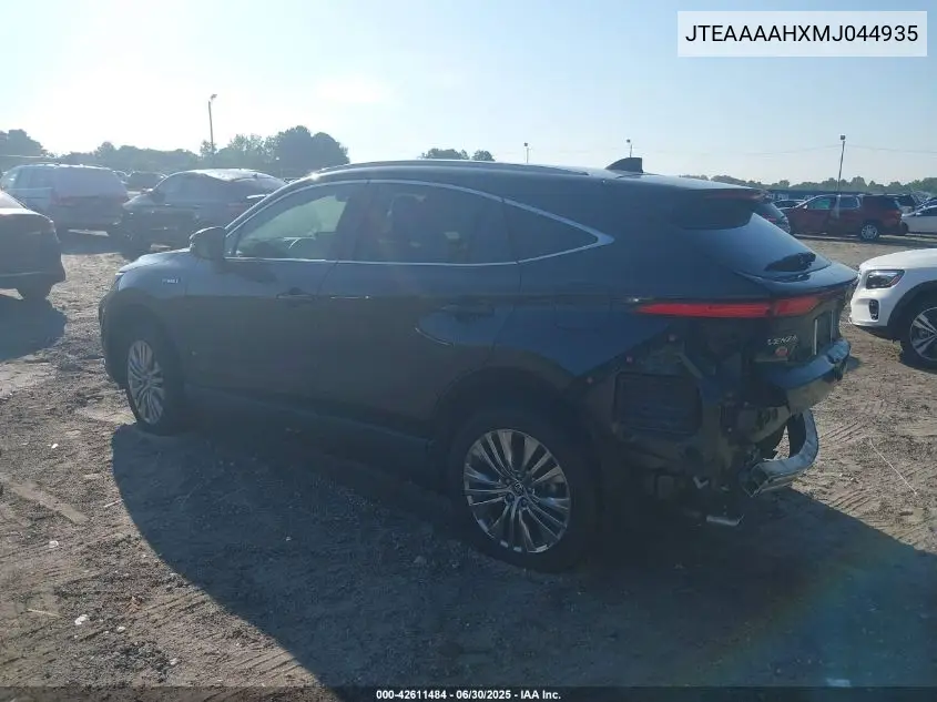 2021 Toyota Venza Xle VIN: JTEAAAAHXMJ044935 Lot: 42611484