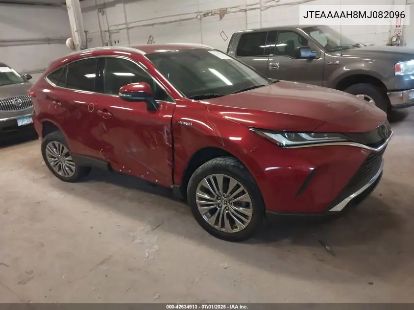 2021 Toyota Venza Xle VIN: JTEAAAAH8MJ082096 Lot: 42634913