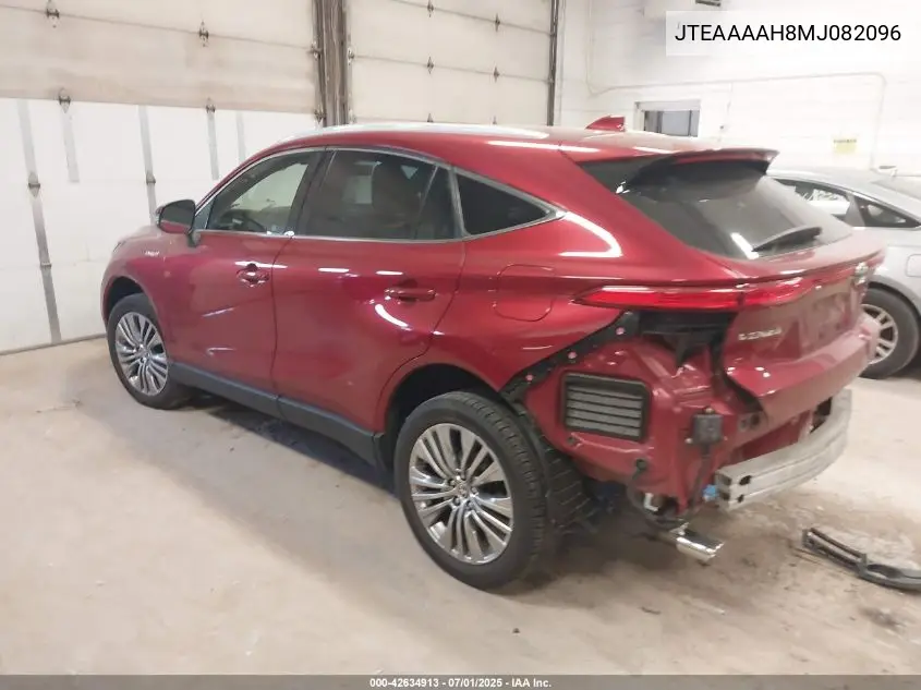 2021 Toyota Venza Xle VIN: JTEAAAAH8MJ082096 Lot: 42634913