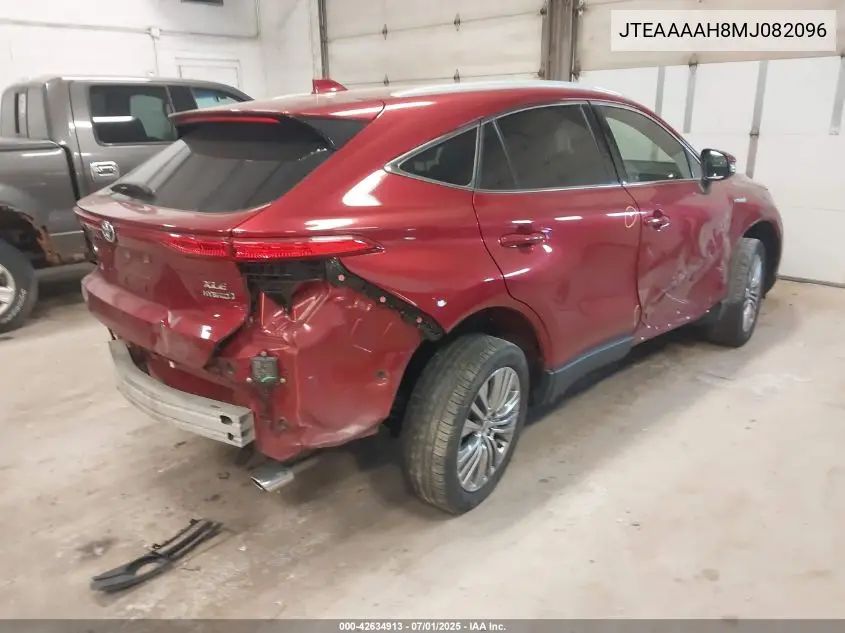 2021 Toyota Venza Xle VIN: JTEAAAAH8MJ082096 Lot: 42634913