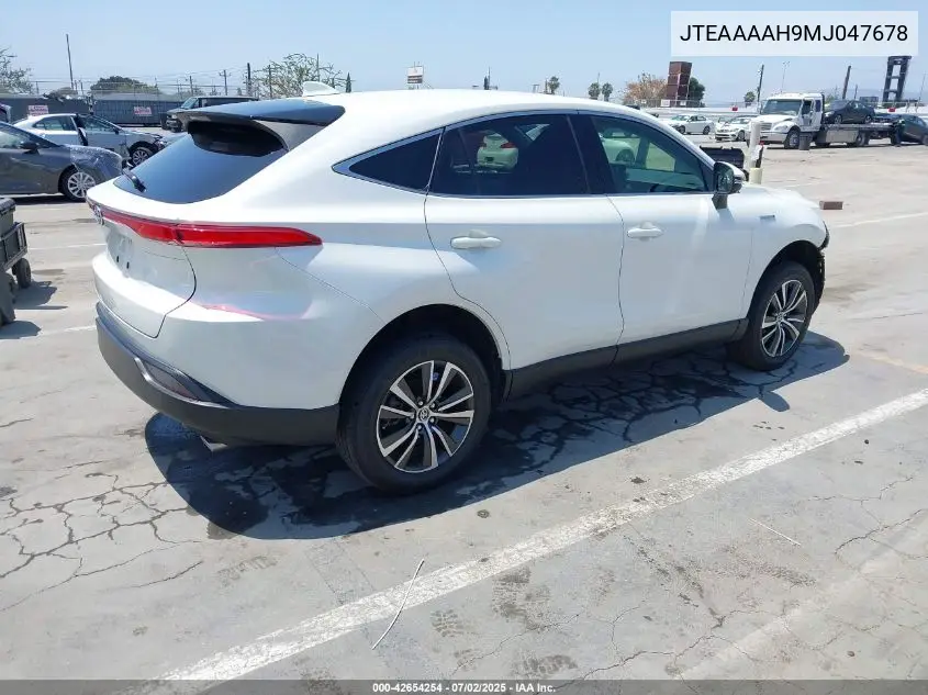 2021 Toyota Venza Le VIN: JTEAAAAH9MJ047678 Lot: 42654254