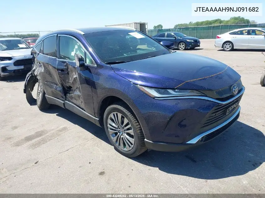 2022 Toyota Venza Limited VIN: JTEAAAAH9NJ091682 Lot: 42249242