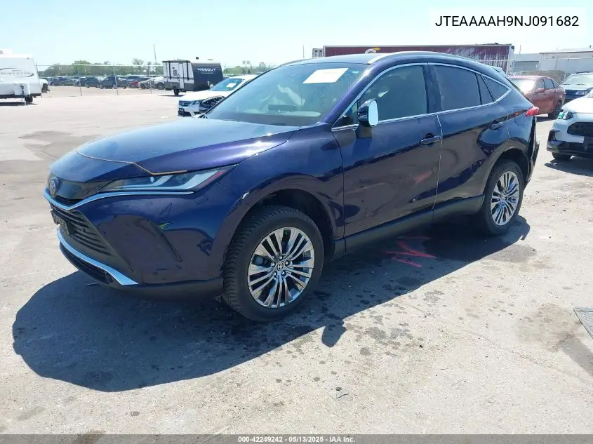 2022 Toyota Venza Limited VIN: JTEAAAAH9NJ091682 Lot: 42249242