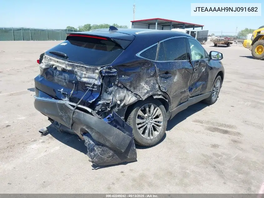 2022 Toyota Venza Limited VIN: JTEAAAAH9NJ091682 Lot: 42249242