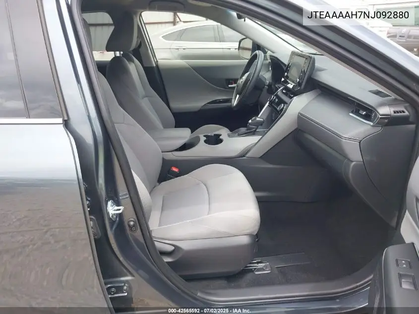 2022 Toyota Venza Le VIN: JTEAAAAH7NJ092880 Lot: 42565592