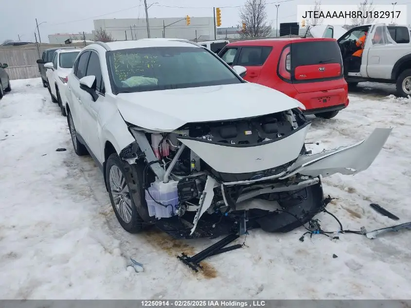 2024 Toyota Venza VIN: JTEAAAAH8RJ182917 Lot: 12250914