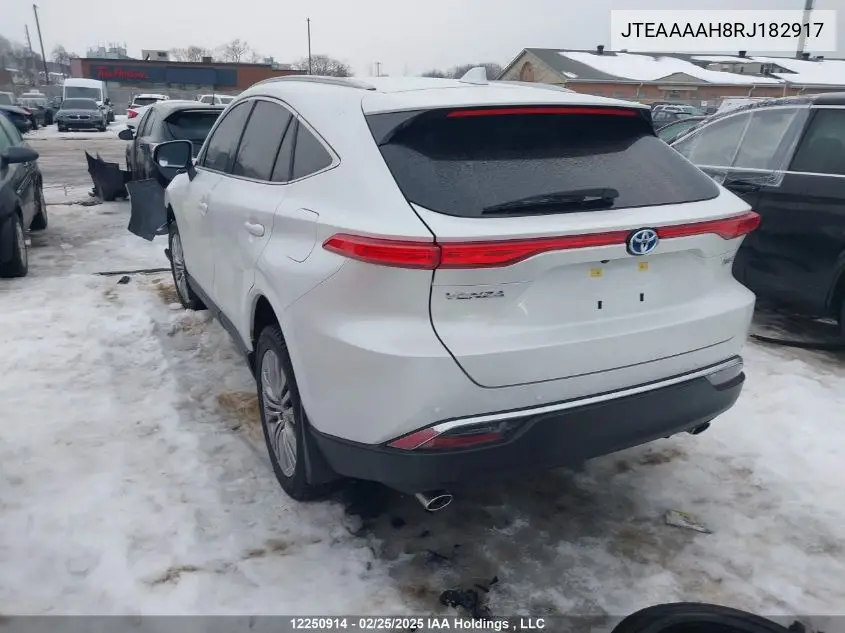2024 Toyota Venza VIN: JTEAAAAH8RJ182917 Lot: 12250914