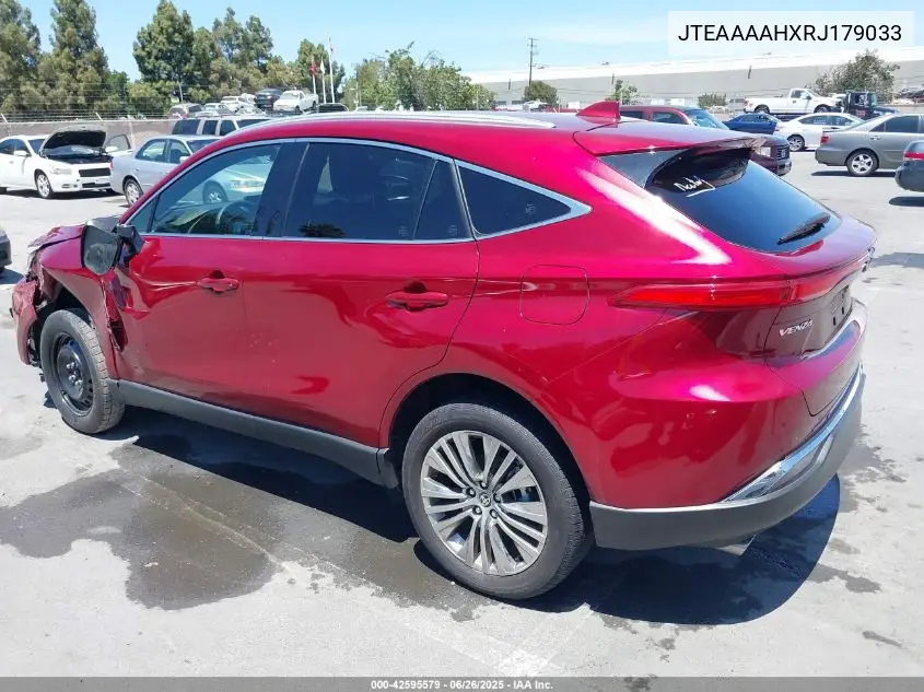 2024 Toyota Venza Xle VIN: JTEAAAAHXRJ179033 Lot: 42595579